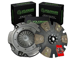 KIT EMBREAGEM OPALA 250S 980LBS 380CV - 250MM ESTRIA GROSSA - VOLKMANN