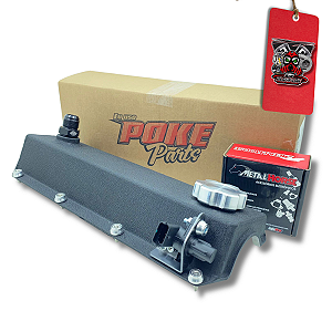 KIT TAMPA DE VALVULA + SUPORTE + SENSOR DE FASE COR PRATA - POKE