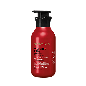 Loção Antioxidante Desodorante Corporal Nativa SPA Morango Ruby 400ml