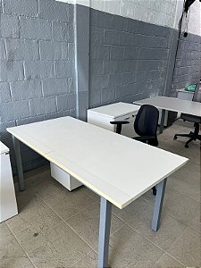 Mesa Reta Branca 1,60x0,80m