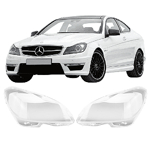 Lente Farol Mercedes C-180 C-200 C-250 C-300 2012 2013 2014