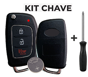 Chave Canivete Carcaça Capa Hb20 Hb20s Hb20x Kit Bateria + Mini Chave Phillips