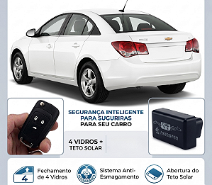 Kit Modernização Cruze Centralina + Carcaça Chave Canivete com 3 Botões