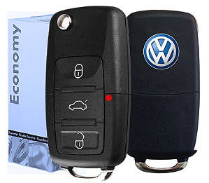 Chave Canivete Capa Volkswagen Gol Fox Polo Voyage G5 Vw 2 e 3 Botões