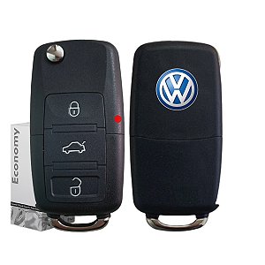 Chave Canivete Capa Volkswagen Gol Fox Polo Voyage G5 Vw 2 e 3 Botões