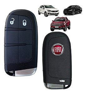 Carcaça Para Chave De Presença Fiat Argo Cronos Pulse Toro 2 Botões