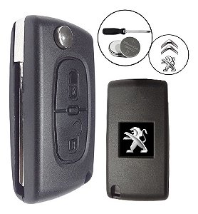 Kit Capa Carcaça Chave Canivete Citroen Peugeot C3 C4