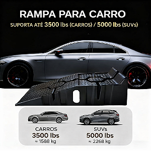 Rampa De Elevação Plástica Para Carro Cavalete Exposição