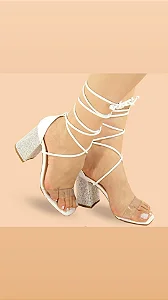 Sandália Salto Bloco