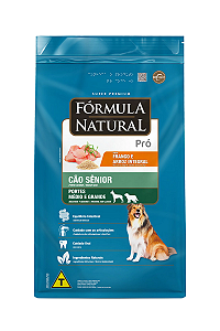 Ração Fórmula Natural Pró Cão Sênior Portes Médio E Grande Sabor Frango E Arroz Integral