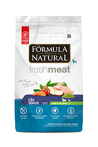 Ração Fórmula Natural Fresh Meat para Cães Sênior Portes Mini e Pequeno