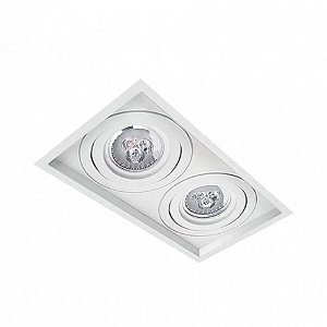 EMBUTIDO PAR20 DUPLO RECUADO BRANCO