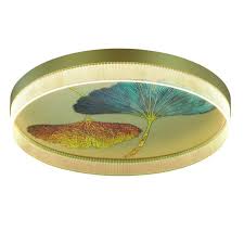 PLAFON KAUNIS KY014CE - OURO FOSCO - 60x9,5CM - LED 48W - 2700K - BIVOLT KY014CE