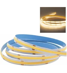 FITA LED PARA PERFIL COB CORTE LIVRE 12V 10W 5M 400LEDS/M 3000K IRC90 8MM FT 5987