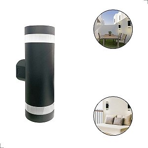 ARANDELA VITRO TUBE 18W 2700K IP65 PRETA LM 2232