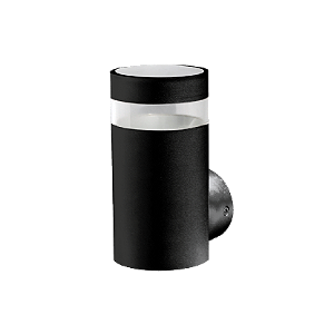 ARANDELA VITRO TUBE 9W 2700K IP65 PRETA LM 2229