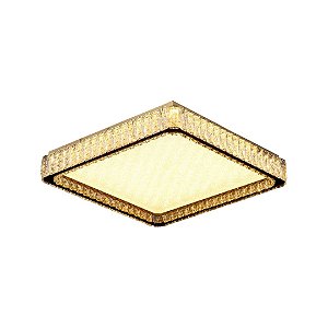 PLAFON LED QUADRADO TOLIMAN 40CM 48W 3000K 100-240V DOURADO P 9971