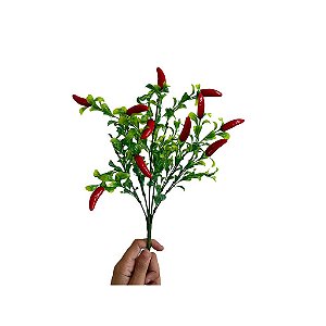 1 Buquê De 8 flores Pimenta Artificial Para Decoração e Composição de Arranjos
