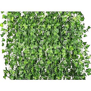 24 Metros Trepadeira Artificial Verde Hera Pacote Ramas