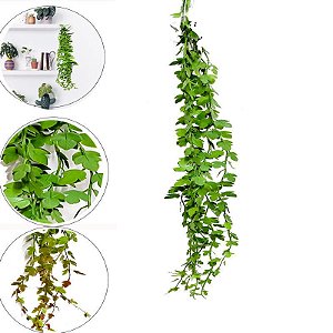 Pendente Plantas Artificiais Decorativas Samambaia Decoração