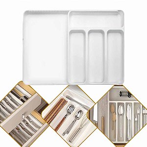 Organizador De Gavetas Porta Talheres Extensível Universal +