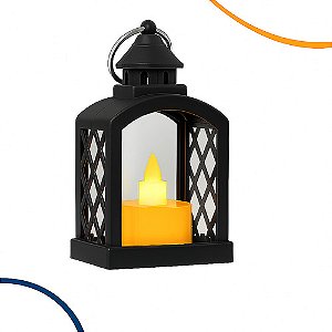 Kit 5 Lanternas Decorativas Vela Led Luz Quente 9cm Ambiente