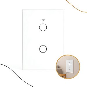 Interruptor Inteligente 2 Botões Wi-fi Alexa Google App 16a (COMPONENTE)