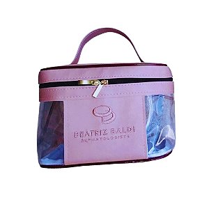 Necessaire com Alça de Mão e Detalhe em Cristal
