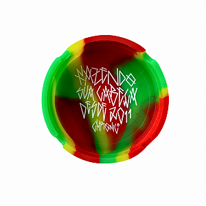 Cinzeiro Silicone Redondo Rasta3