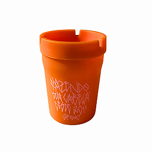 Cinzeiro Portátil PVC Laranja