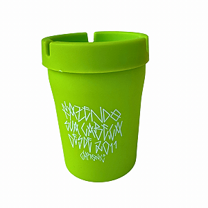 Cinzeiro Portátil PVC Verde
