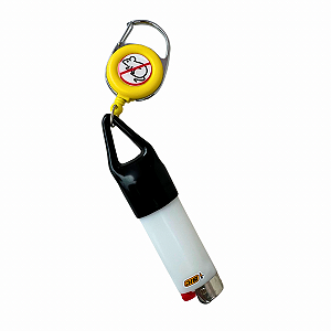 Chaveiro Anti-Rato Porta Isqueiro Bic Grande Amarelo
