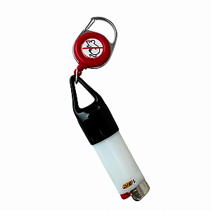 Chaveiro Anti-Rato Porta Isqueiro Bic Pequeno Vermelho
