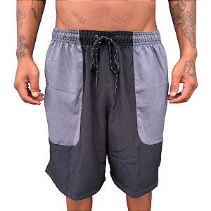 Shorts Hidronautico Preto C/ Cinza