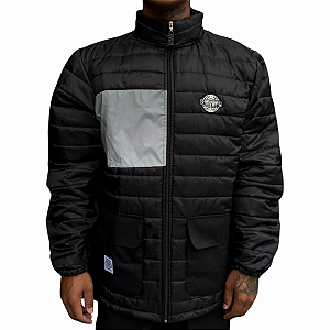Jaqueta Chronic Puffer Preto/Refletivo
