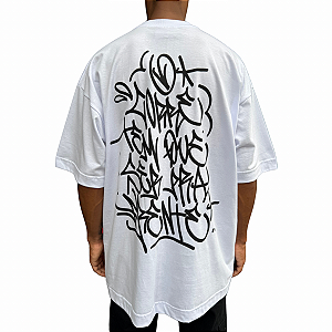 Camiseta Oversized Chronic x Thaíde O Corre Branco
