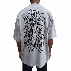Camiseta Oversized Chronic x Thaíde O Corre Cinza