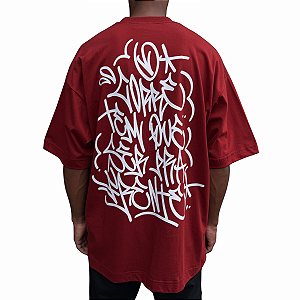 Camiseta Oversized Chronic x Thaíde O Corre Vermelho