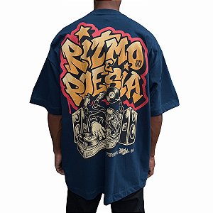 Camiseta Oversized Chronic x Thaíde Ritmo e Poesia Marinho