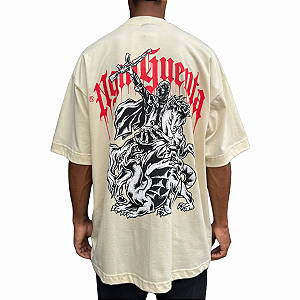 Camiseta Oversized Chronic 4465 Bege