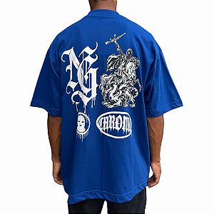 Camiseta Oversized Chronic 4466 Azul Ultrajante