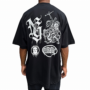 Camiseta Oversized Chronic 4466 Preto