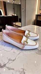 Mocassim croco off white /fendi