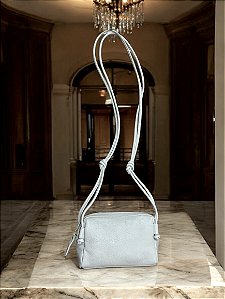 Mini bag gelo couro legítimo