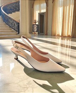 Slingback Paris bride off salto fino