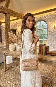 Bolsa Versales couro legítimo nude