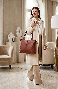 Bolsa Tote Cedro Couro Legítimo Premium