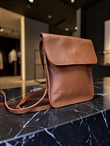 Bolsa Avelã Boho Chic Couro Legítimo