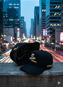 Boné Aba curva Snapback STYLE BLACK GOLD
