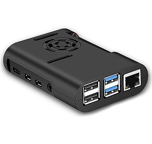 Case Raspberry Pi 4 2GB 4GB 8GB Abs Com Suporte Para Cooler